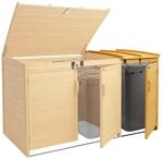 XL 1er-/2er-M&uuml;lltonnenverkleidung Erweiterung MCW-H75, M&uuml;lltonnenbox,...