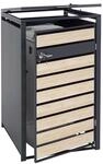 1er M&uuml;lltonnenverkleidung MCW-J81, M&uuml;lltonnenbox, erweiterbar, Metall 32kg,