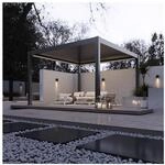 Weide Deluxe Plus Elektrisch Pavillon Terrassen&uuml;berdachung Alu Led 4 X 4 M