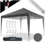 24MOVE&reg; Pavillon Santos 3x3m Pop-Up UV-Schutz 50+ Wasserdicht & winterfest mit