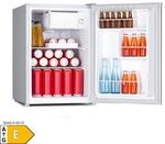 Fargo 67 K&uuml;hlschrank Minibar 67 Liter / 4 Liter Gefrierfach kompakt Edelstahl
