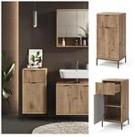 Vicco Midischrank Eliza Viking Oak 40 x 87 cm mit T&uuml;r und Schublade