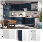 Vicco Eckh&auml;ngeschrank Fame-Line Wei&szlig; Dunkelblau Hochglanz 57 cm