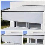 Elektrische Vollkassetten-Markise H124, 4,5x3m ausfahrbarer Volant ~ Acryl...