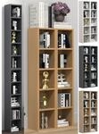 VCM Holz CD DVD Stand Aufbewahrung Standregal B&uuml;cherregal Deko Regal Megosa S