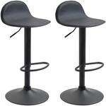 CLP 2er Set Barhocker Lana V2 Mit Kunstlederbezug I 2 x H&ouml;henverstellbarer Barstuhl