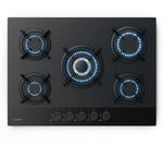 Goldflame Nano Gaskochfeld 5 Messingbrenner 8 kW Nano-Beschichtung ...