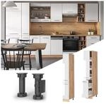 Vicco Apothekerhochschrank K&uuml;chenschrank K&uuml;chenm&ouml;bel Fame-Line Eiche Wei&szlig; modern