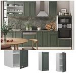 Vicco H&auml;ngeschrank K&uuml;chenschrank K&uuml;chenm&ouml;bel Fame-Line Wei&szlig; Gr&uuml;n-Gold...
