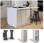 Vicco Regalinselunterschrank Fame-Line Wei&szlig; Grau-Beige gerahmt 30 cm