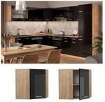 Vicco Eckh&auml;ngeschrank K&uuml;chenschrank R-Line Solid Eiche Schwarz 57 cm modern