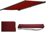 Ersatz-Bezug f&uuml;r Markise H124, Vollkassette Ersatzbezug Sonnenschutz 5x3m ~...