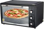 Steinborg Minibackofen Pizzaofen 45L mit Umluft 1800W schwarz