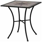 Siena Garden Stella Tisch 64x64x71cm Gestell Stahl matt-schwarz Tischplatte Keramik
