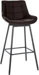 CLP Barhocker mit Lehne Weston, Barstuhl drehbar 180&deg; Schwenkfunktion, Sitz