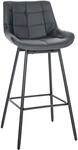 CLP Barhocker mit Lehne Weston, Barstuhl drehbar 180&deg; Schwenkfunktion, Sitz