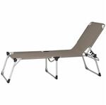 Siena Garden Alu-Dreibeinliege XXL Gestell Aluminium silber, Fl&auml;che...