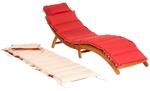 Merxx Gartenliege Ipanema, inkl.Auflage rot/beige