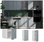 Vicco H&auml;ngeschrank Fame-Line Wei&szlig; Hellblau-Grau gerahmt 30 cm