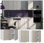 Vicco H&auml;ngeschrank Fame-Line Wei&szlig; Grau-Beige gerahmt 60 cm