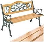 tectake&reg; Gartenbank, 2-Sitzer, wetterfest, 124 x 60 x 83 cm