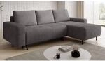 Wohnlandschaft Ecksofa RIMINI Cord Grau