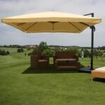 Ampelschirm MCW-A96, Sonnenschirm Gastronomie 3x3m (&Oslash;4,24m) Polyester/Alu 23kg ~