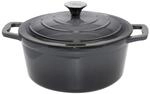 Runder Br&auml;ter 26 cm Gusseisen, grau