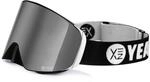 YEAZ Magnet-Ski-Snowboardbrille silber verspiegelt/silber APEX