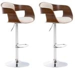 CLP 2er Set Barhocker Kingston Mit Stoffbezug Und Hochwertiger Polsterung I