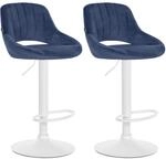CLP Barhocker 2er Set h&ouml;henverstellbar mit Lehne Milet, Barst&uuml;hle gepolstert