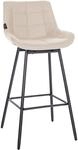 CLP Barhocker mit Lehne Weston, Barstuhl drehbar 180&deg; Schwenkfunktion, Sitz