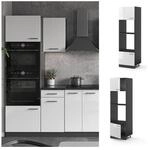 VICCO K&uuml;chenschrank Mikrowellenumbauschrank 60 cm R-Line Anthrazit