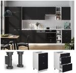 Vicco Schubladenunterschrank Fame-Line Wei&szlig; Schwarz gestreift 50 cm mit