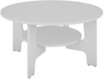 byLIVING Couchtisch JONNY, Breite 80 cm, wei&szlig;, praktischem Ablageboden