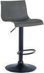 CLP Barhocker Branford I Modern, H&ouml;henverstellbar Mit Lehne I Metallgestell,
