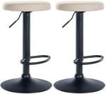 CLP 2er Set Barhocker Ponte Kunstleder I Drehbarer Thekenhocker I...