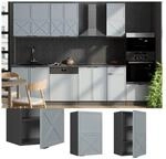Vicco H&auml;ngeschrank Fame-Line Anthrazit Hellblau-Grau gerahmt 45 cm