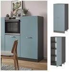 Vicco Vorratsschrank K&uuml;chenschrank R-Line Solid Anthrazit Blau Grau 60 cm...