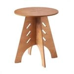 SoBuy Couchtisch mit Zapfenverbindungen Braun 46,5x46,5x54,5cm Industriell