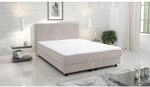 Boxspringbett Boxbett Glenn 1 Hotelbett 140x200 Bett Topper Cordstoff Beige