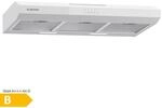 Contempo 90 Unterbau-Dunstabzugshaube 90cm 200m&sup3;/h LED Edelstahl Acryl Wei&szlig;