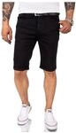 Rock Creek Shorts Jeansshorts Schwarz Regular Fit