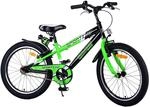 Volare Kinderfahrrad Sportivo f&uuml;r Jungen 20 Zoll Kinderrad in Schwarz/Gr&uuml;n
