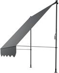 Juskys Klemmmarkise Kapstadt 150x120 cm - H&ouml;henverstellbar, ohne Bohren,
