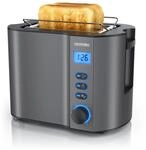 Arendo MANHA Toaster mit Restzeitanzeige, 2 Toastschlitze, integrierter