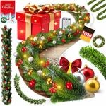 KESSER&reg; Weihnachtsgirlande mit LED &ndash; 5&nbsp;m oder 10&nbsp;m, 100&ndash;200 LEDs, IP44,