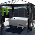 HOME DELUXE Outdoor Whirlpool NIMBUS DELUXE mit Treppe und Thermoabdeckung -...