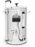 Brauheld Smart 35 Maischekessel 2500W 35L 100&deg;C Umw&auml;lzpumpe Edelstahl Edelstahl 35