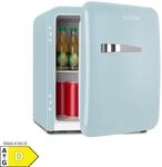 Audrey Mini Retro-K&uuml;hlschrank 48l 2 Ebenen Pastellblau 48 Liter